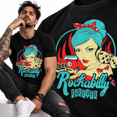 KOSZULKA HORROR ROCKABILLY PIN UP GIRL
